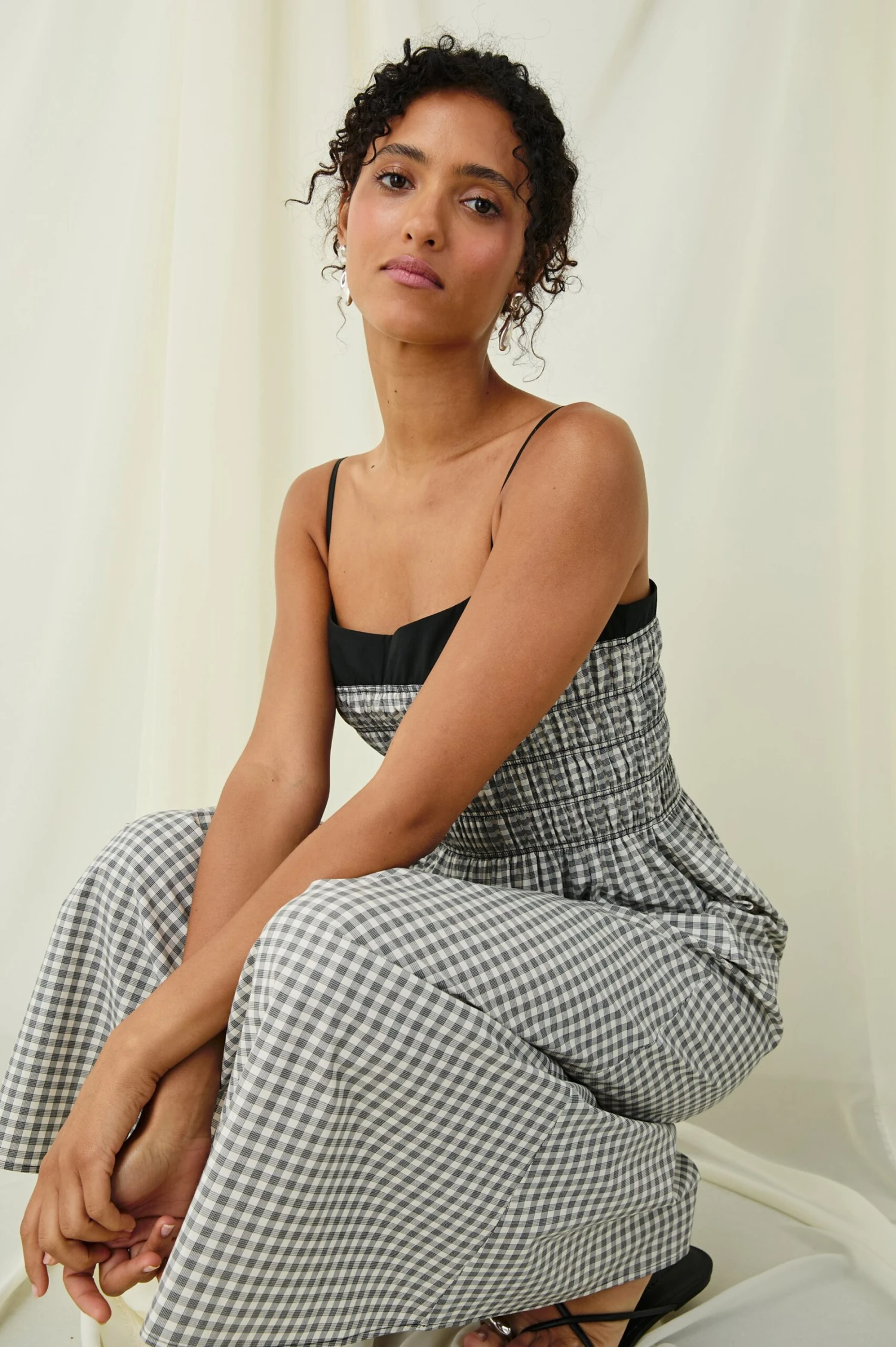 Rails Primrose Dress - Ivory Jet Gingham 8 Rails Primrose Dress - Ivory Jet Gingham - Image 6