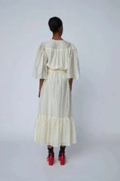 Stella Nova Pointelle Wrap Dress - Vanilla 7 Stella Nova Pointelle Wrap Dress - Vanilla -Lulu&M Pointelle Wrap Dress Dress SQ51 4099 030 Vanilla 2 jpg
