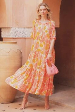Alternative view of Poppy Field The Label Emiri Maxi Dress - Coquita Anis