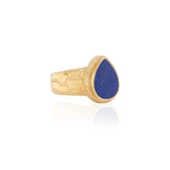 Anna Beck Lapis Hammered Drop Ring 7 Anna Beck Lapis Hammered Drop Ring -Lulu&M RG10125 GLP side 900x d4a573ae 9a07 4147 b260 308ad8203c43