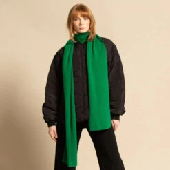 Green Thomas Ribbed Scarf - Jungle Green 9 Green Thomas Ribbed Scarf - Jungle Green -Lulu&M RIBBEDSCARVESgreenthomas 75 9 jpg