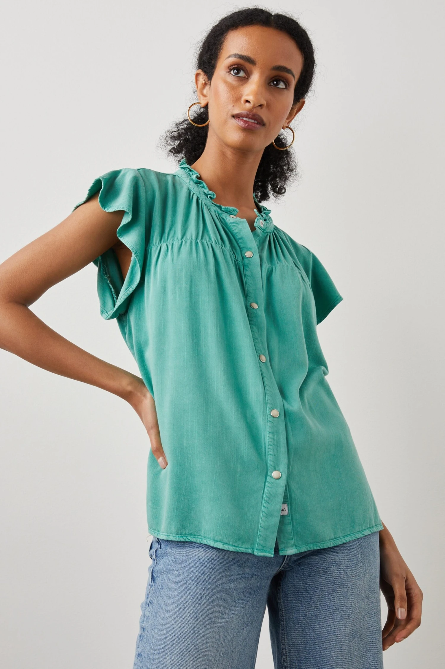 Rails Ruthie Top - Basil 3 Rails Ruthie Top - Basil