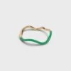 Enamel Copenhagen Sway Ring - Grass Green 2 Enamel Copenhagen Sway Ring - Grass Green -Lulu&M Ring Sway Rings R78G Grass Green jpg