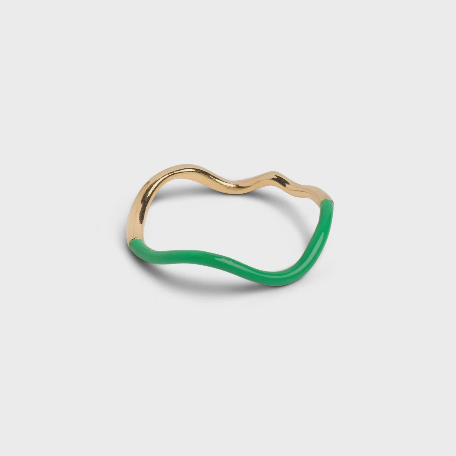 Enamel Copenhagen Sway Ring - Grass Green 3 Enamel Copenhagen Sway Ring - Grass Green
