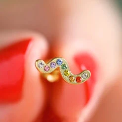 LULU Copenhagen Snaky Rainbow Earring - Gold Plated 8 LULU Copenhagen Snaky Rainbow Earring - Gold Plated -Lulu&M SNAKY 1 PCS GOLD PLATED Ear stud 1 pcs LULU1111 Rainbow 1 2c26ef06 1081 4800 b256 54c59e199ca8 1000x jpg