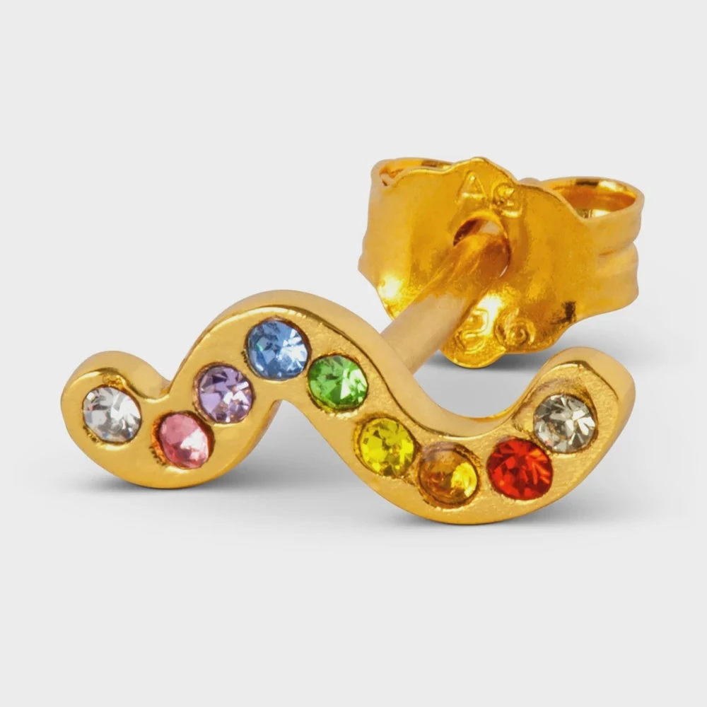 LULU Copenhagen Snaky Rainbow Earring - Gold Plated 7 LULU Copenhagen Snaky Rainbow Earring - Gold Plated - Image 5