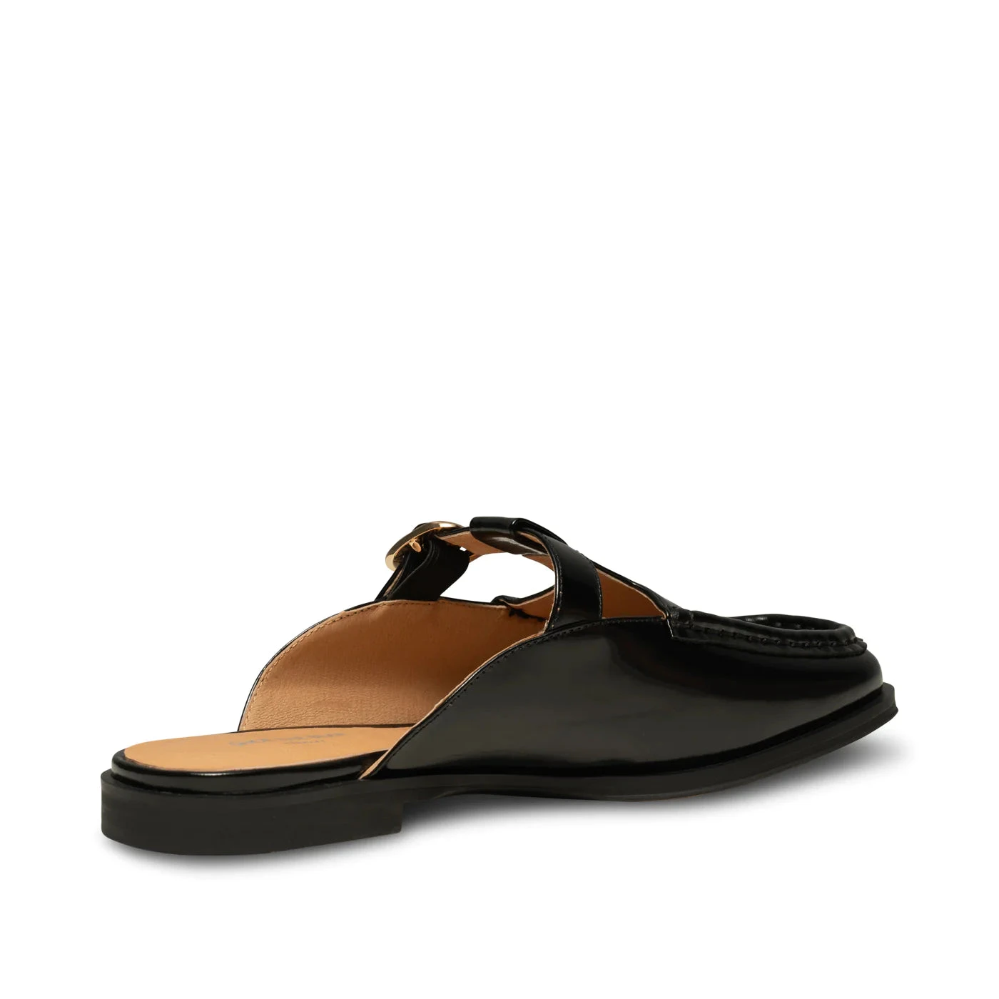 Shoe The Bear Erika Leather Slide - Black High Shine 5 Shoe The Bear Erika Leather Slide - Black High Shine - Image 3