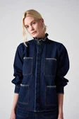 Seventy + Mochi Pablo Denim Jacket - Dark Vintage 4 Seventy + Mochi Pablo Denim Jacket - Dark Vintage - Image 2