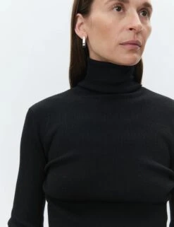Day Birger Et Mikkelson Sierra Daily Elements Roll Neck Knit - Black -Lulu&M Sierra Daily Elements Pullover DAY100271 190303 BLACK 9 jpg