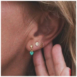 Alternative view of Lulu Copenhagen Smiley Earring - Silver