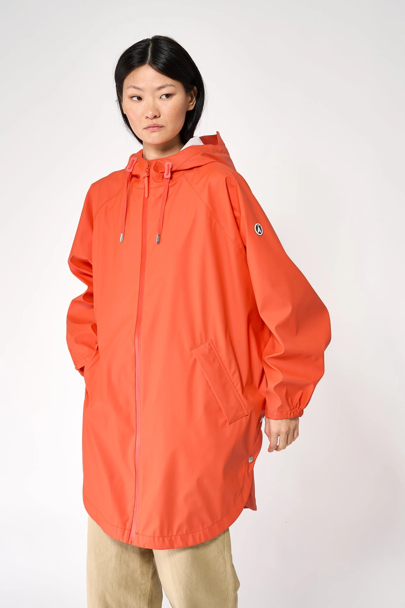 Tanta Sky Raincoat - Tangerine Tango 4 Tanta Sky Raincoat - Tangerine Tango - Image 2