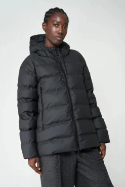 Alternative view of Tanta Nieve Quilted Raincoat - Black