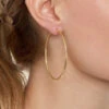 Roma Large Diamond Cut Hoop Earrings - Gold -Lulu&M THE HOOP STATION La ROMA Hoops Gold L 7f82320c ef42 4984 a49a 641155653c54 jpg