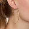 Roma XLarge Diamond Cut Hoop Earrings - Gold -Lulu&M THE HOOP STATION La ROMA Hoops Gold XXL jpg jpg