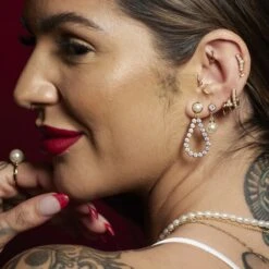 Scream Pretty Hannah Martin Tennis & Pearl Teardrop Stud Earrings - Gold Plated 12 Scream Pretty Hannah Martin Tennis & Pearl Teardrop Stud Earrings - Gold Plated -Lulu&M TennisChainTeardropEarringsbyScreamPretty 1 jpg 81613c7d cab9 439d 8f3f e55a33588fd0