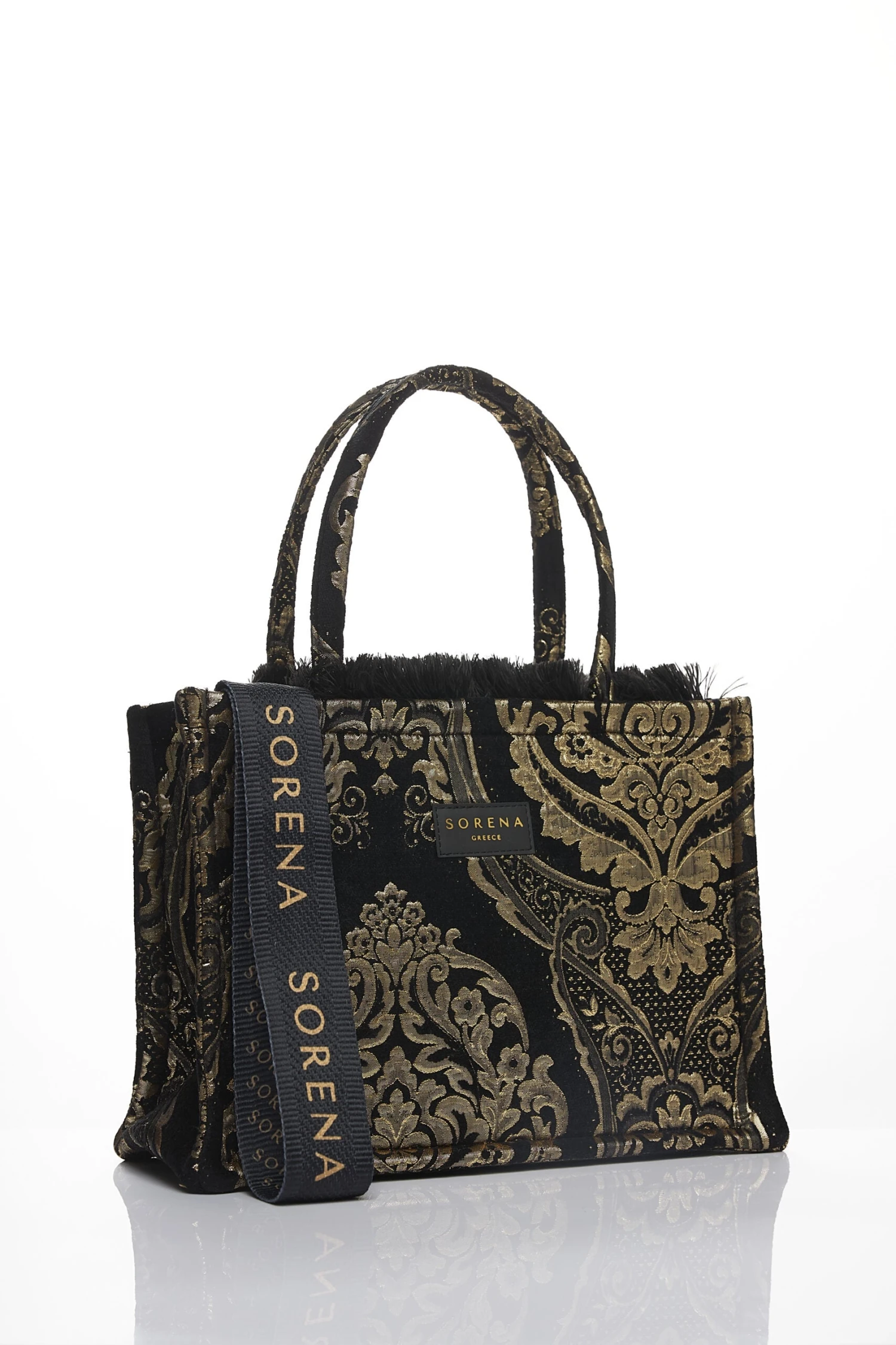 Sorena Xrysalida Medium Tote Bag - Black/Gold 3 Sorena Xrysalida Medium Tote Bag - Black/Gold