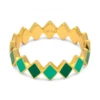 LULU Copenhagen Confetti Ring - Gold Plated/Green 2 LULU Copenhagen Confetti Ring - Gold Plated/Green -Lulu&M Untitled design 389