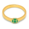 LULU Copenhagen Diamond Small Ring - Gold /Light Green 1 LULU Copenhagen Diamond Small Ring - Gold /Light Green -Lulu&M Untitled design 393