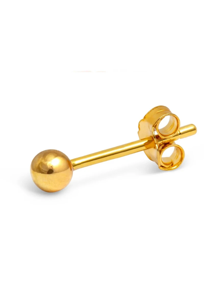 LULU Copenhagen Ball Earring - Gold 3 LULU Copenhagen Ball Earring - Gold