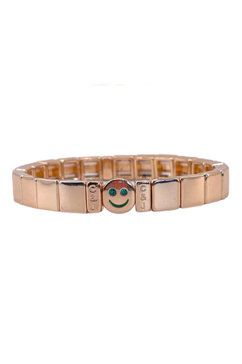 Coco & Jane Loves Rocky Jewels Smiley Bracelet - Green 3 Coco & Jane Loves Rocky Jewels Smiley Bracelet - Green