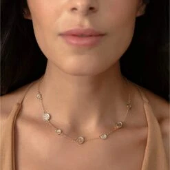 Alternative view of Anna Beck Station Necklace - Gold