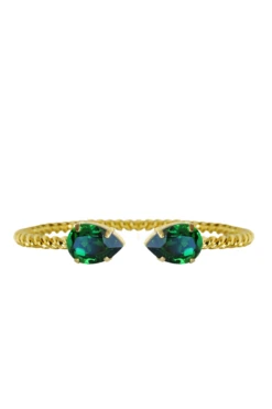 Alternative view of Caroline Svedbom Mini Drop Bracelet - Dark Moss Green