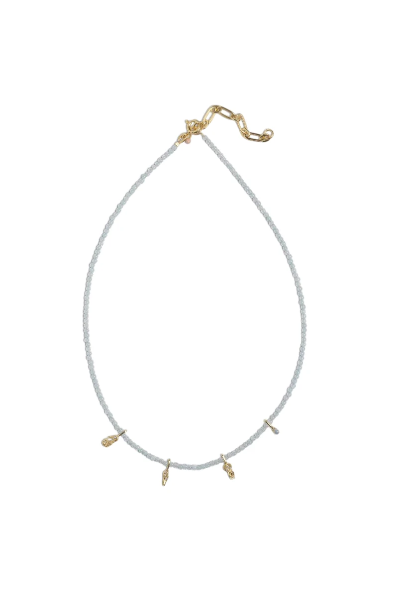 Enamel Copenhagen Bahama Necklace - Aquamarine 3 Enamel Copenhagen Bahama Necklace - Aquamarine