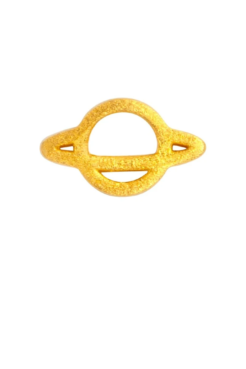 LULU Copenhagen Saturn Earring - Gold Plated 3 LULU Copenhagen Saturn Earring - Gold Plated