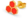 LULU Copenhagen Large Honey Red Earring - Gold Plated 2 LULU Copenhagen Large Honey Red Earring - Gold Plated -Lulu&M Untitleddesign 330