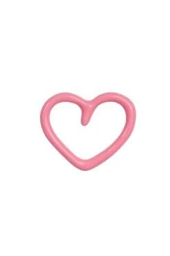 LULU Copenhagen HAPPY HEART Earring - Rose Enamel