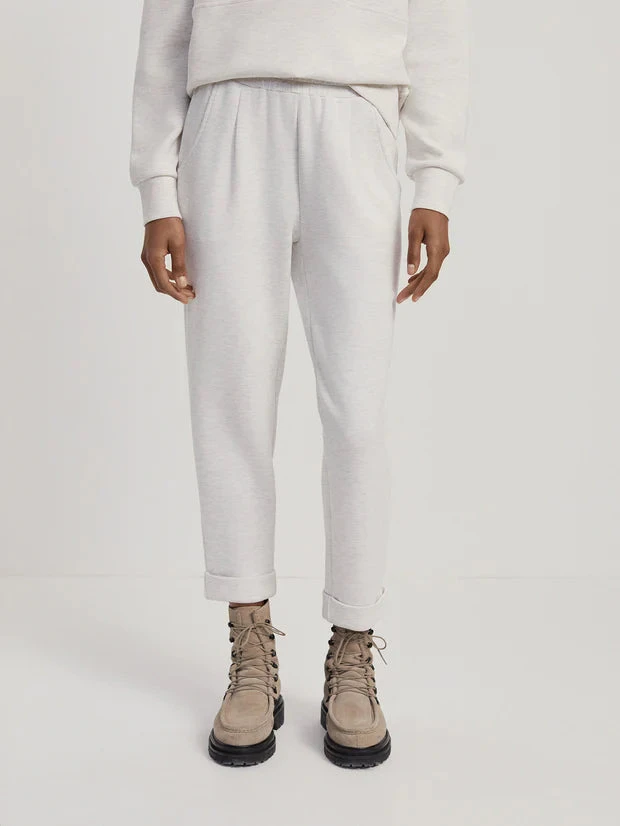 Varley The Rolled Cuff Pant 25 - Ivory Marl 3 Varley The Rolled Cuff Pant 25 - Ivory Marl - Image 2