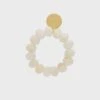 Vanessa Baroni Stone Flex Bracelet - Pearl Marble 2 Vanessa Baroni Stone Flex Bracelet - Pearl Marble -Lulu&M VB2603 PEM jpg 2