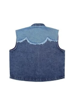 Seventy + Mochi Ari Waistcoat - Dark Vintage Scallop -Lulu&M WARI0301ariwaistcoat darkvintage back
