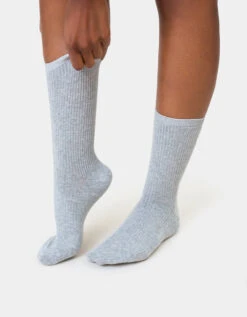 Alternative view of Colorful Standard Women Classic Organic Sock - Steel Blue