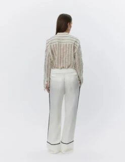 Day Birger Et Mikkelson Yrsa Sheer Stripe Shirt - Pistachio Shell -Lulu&M Yrsa Sheer Stripe Shirts Blouses DAY65243773 120110 Pistachio Shell 2.jpg 2