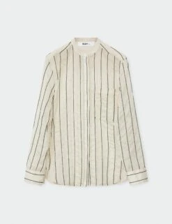 Day Birger Et Mikkelson Yrsa Sheer Stripe Shirt - Pistachio Shell -Lulu&M Yrsa Sheer Stripe Shirts Blouses DAY65243773 120110 Pistachio Shell 4.jpg 2