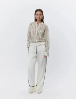 Day Birger Et Mikkelson Yrsa Sheer Stripe Shirt - Pistachio Shell -Lulu&M Yrsa Sheer Stripe Shirts Blouses DAY65243773 120110 Pistachio Shell.jpg 2