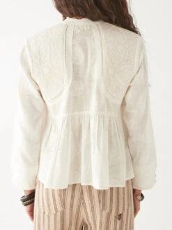 Maison Hotel Ariana Blouse - Mosaique Ivory 10 Maison Hotel Ariana Blouse - Mosaique Ivory -Lulu&M ariana blouse mosaique ivory 136510 1080x jpg