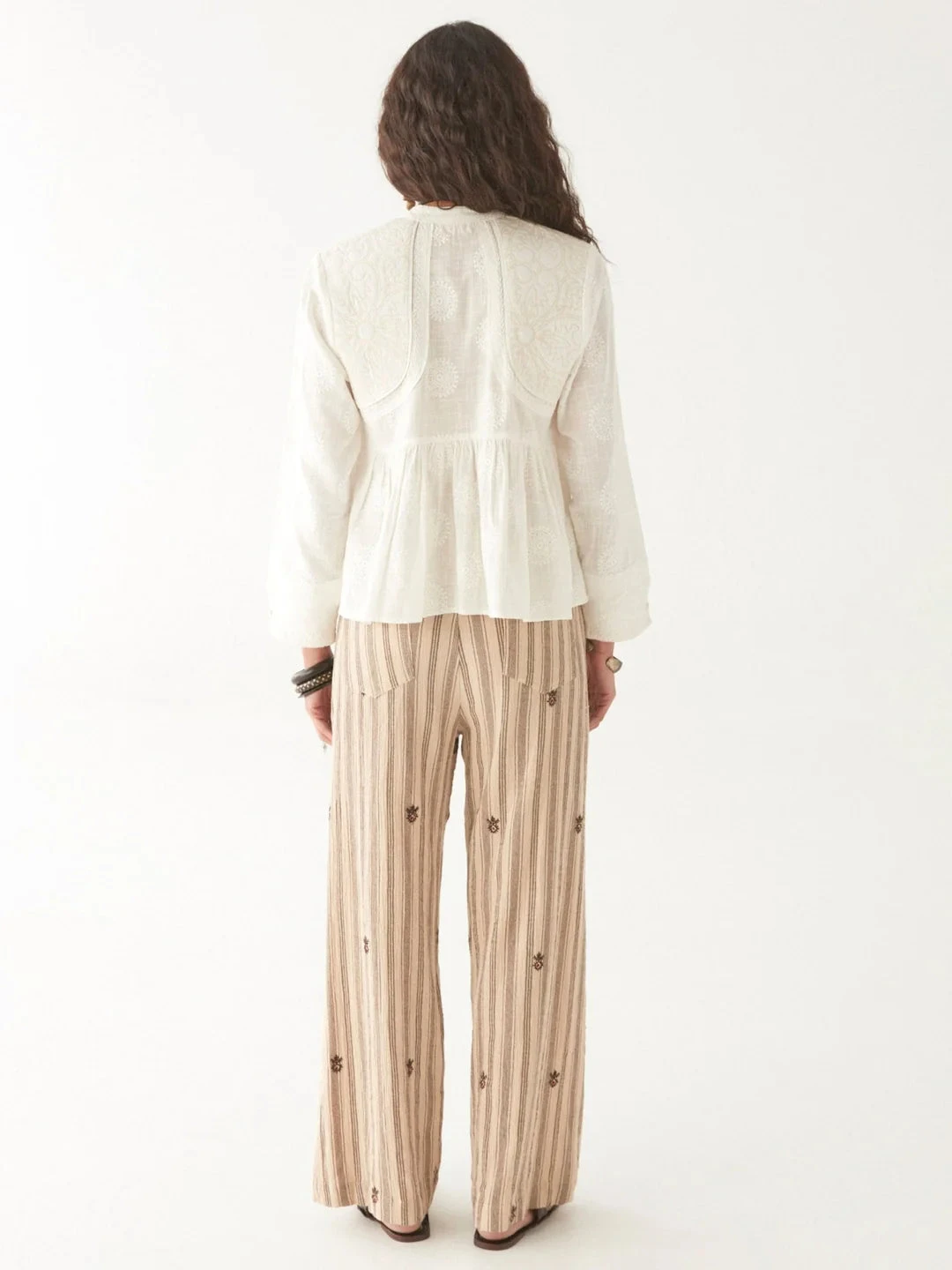 Maison Hotel Ariana Blouse - Mosaique Ivory 8 Maison Hotel Ariana Blouse - Mosaique Ivory - Image 6