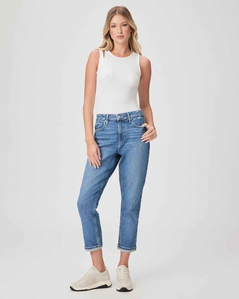Paige High Rise Brigitte Slim Boyfriend Jeans - Le Club 3 Paige High Rise Brigitte Slim Boyfriend Jeans - Le Club