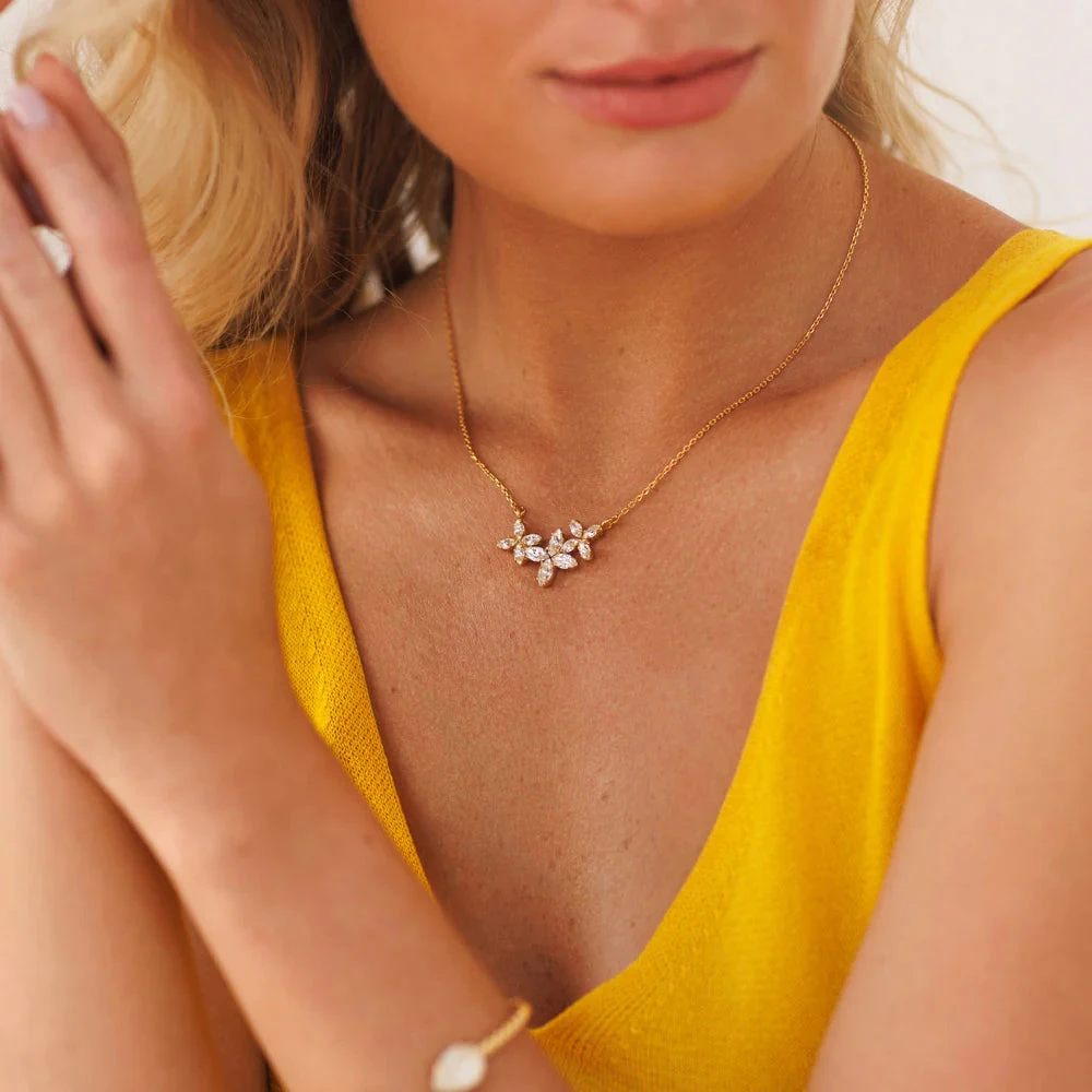 Caroline Svedbom Multi Star Necklace Gold - Crystal 6 Caroline Svedbom Multi Star Necklace Gold - Crystal - Image 4