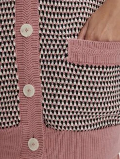 Varley Tiffany Textured Knit Cardigan - Woodrose Multi Stitch 11 Varley Tiffany Textured Knit Cardigan - Woodrose Multi Stitch -Lulu&M d18489833b4ef13434a05bda8461c936bb3e05ac VAR02588 TIFFANY TEXTURED KNIT CARDIGAN WOODROSE MULTI STITCH 051.jpg 2