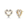 Edblad Affinity Pearl Heart Stud Earrings - Gold 1 Edblad Affinity Pearl Heart Stud Earrings - Gold -Lulu&M edblad affinity pearl heart studs gold pi 127502
