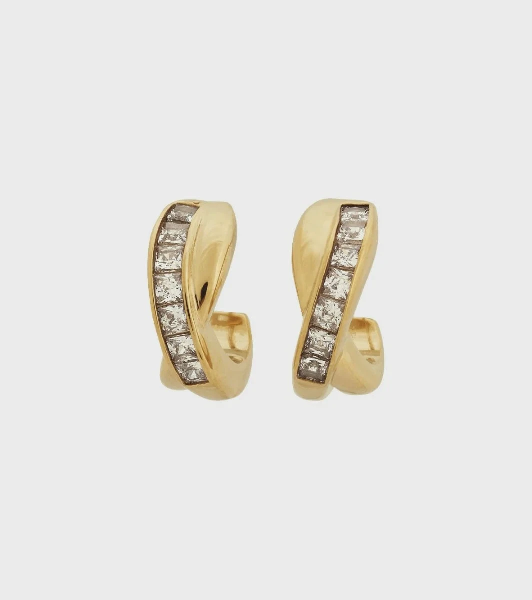Edblad Andorra Duo Creoles Small Earrings - Gold 3 Edblad Andorra Duo Creoles Small Earrings - Gold