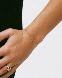Alternative view of Edblad Beaded Chain Bracelet - Gold