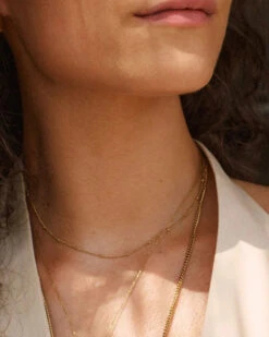 Edblad Beaded Chain Necklace - Gold -Lulu&M edblad beaded chain necklace gold cu 127964