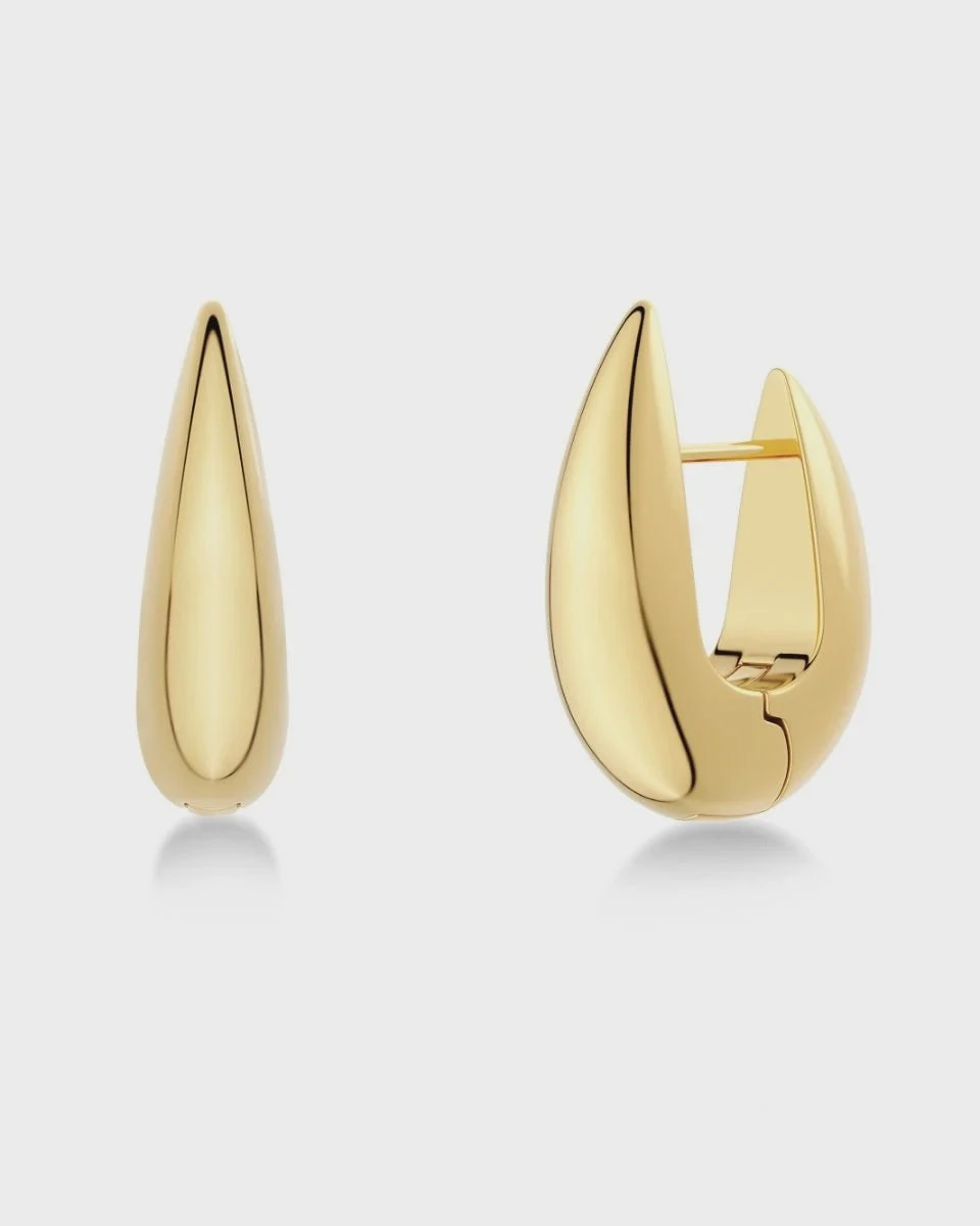 Edblad Crest Hoops Earrings Large - Gold 3 Edblad Crest Hoops Earrings Large - Gold