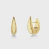 Edblad Crest Hoops Earrings Small - Gold -Lulu&M edblad crest hoops s gold pi 127396
