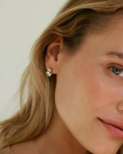 Alternative view of Edblad Crown Studs Duo Earrings - Gold