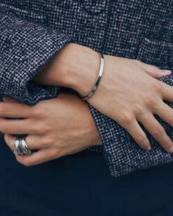 Alternative view of Edblad Fave Bangle - Steel